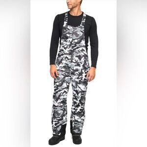 Arctix Men's Essential Insulated Snow Bib Overalls Camouflage Ski Snowboard